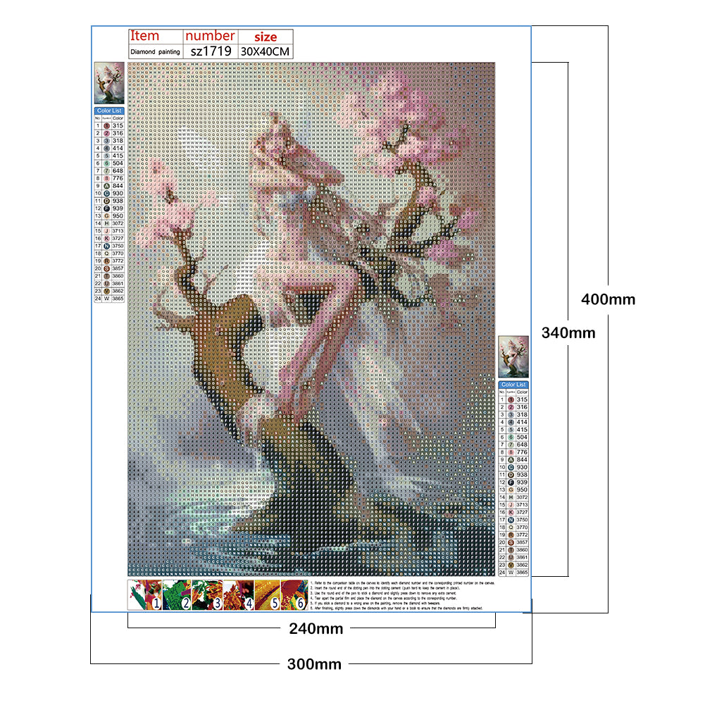 Beauty Elf - Full Round Drill Diamond Painting 30*40CM