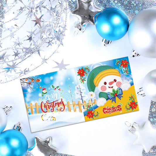 8pcs DIY Diamond Painting Greeting Cards Mosaic Thanks Birthday Postcards