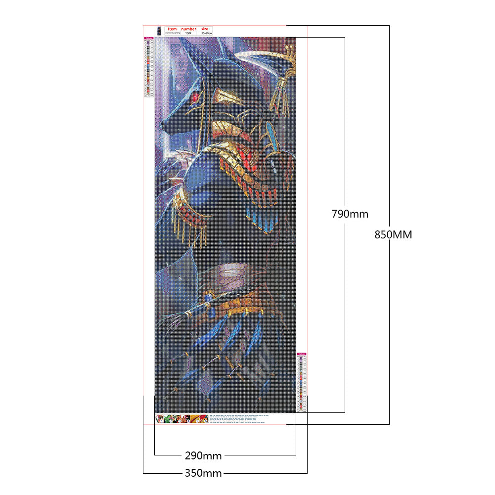 Donkey Head Warrior - Full Round Drill Diamond Painting 35*85CM
