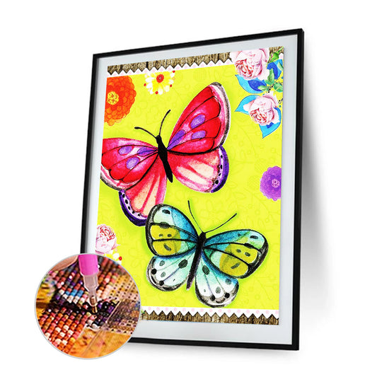 Butterfly - Full Square Drill Diamond Painting 30*40CM