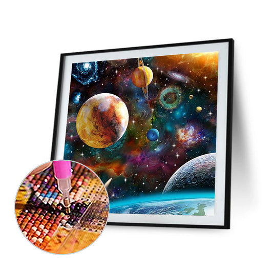 Planet - Full Round Drill Diamond Painting 40*40CM