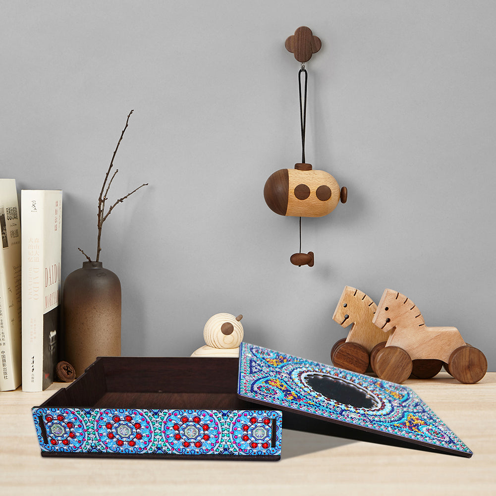 Classic Mandala Style Storage Box Fragmented Ornament Cosmetics Collection