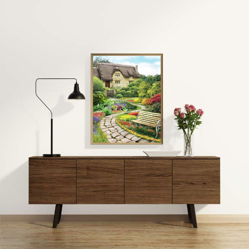 Autumn Manor - Full Round Drill Diamond Painting 30*40CM