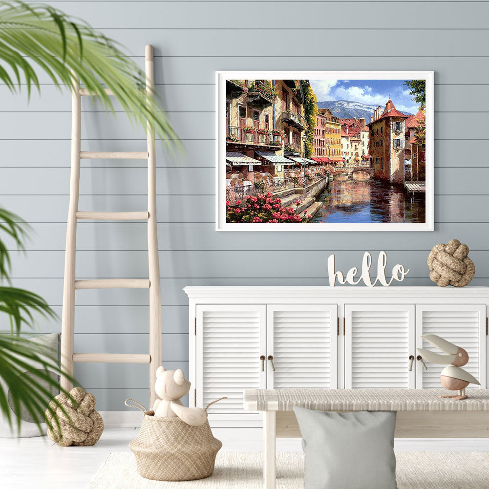 Venice Lane - Full Round Drill Diamond Painting 40*30CM