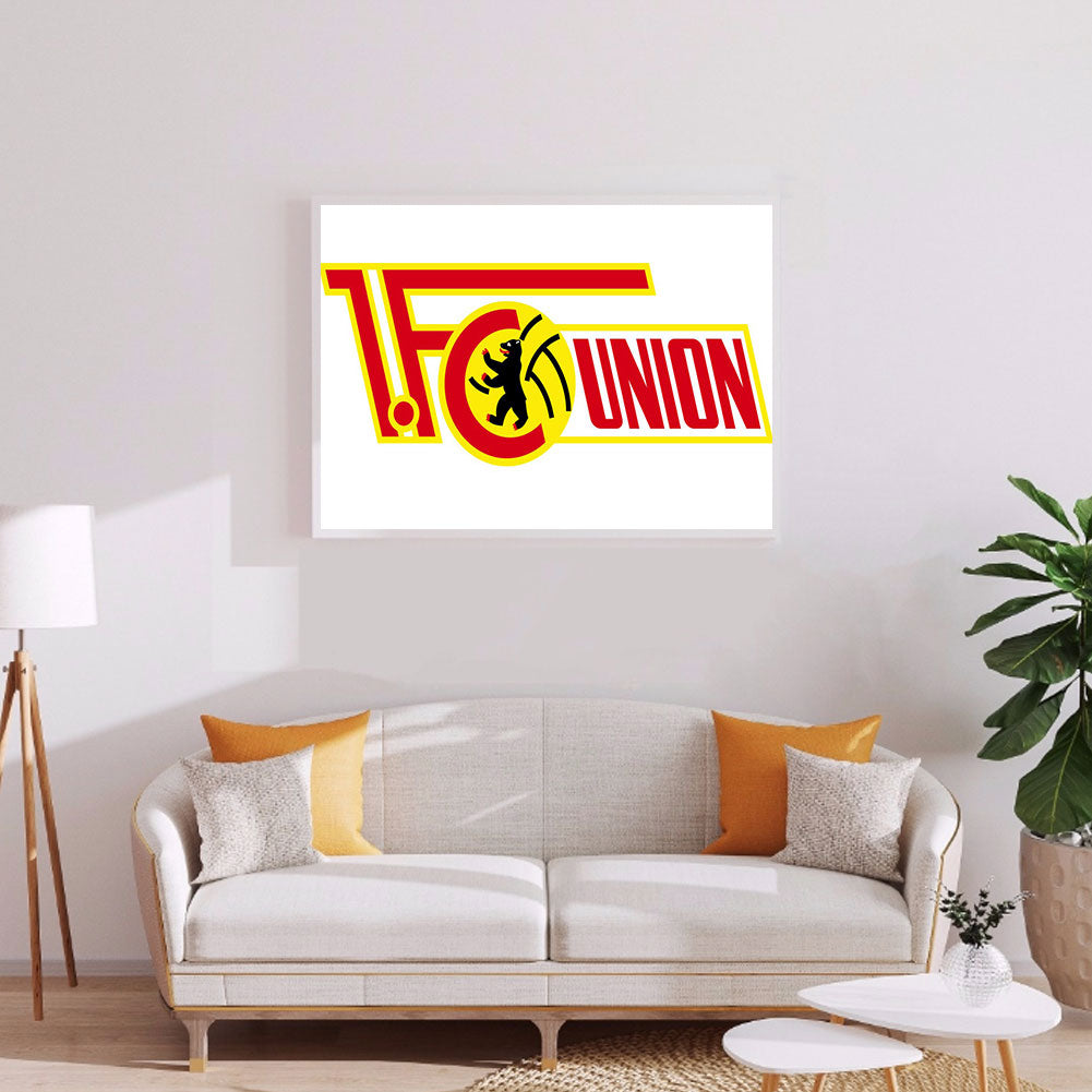 Union Berlin Football Club Logo - Full Round Drill Diamond Painting 50*40CM
