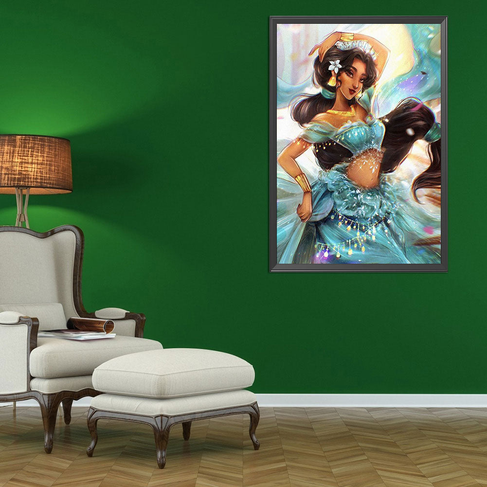 Cartoon Girl - Full Round Drill Diamond Painting 40*60CM