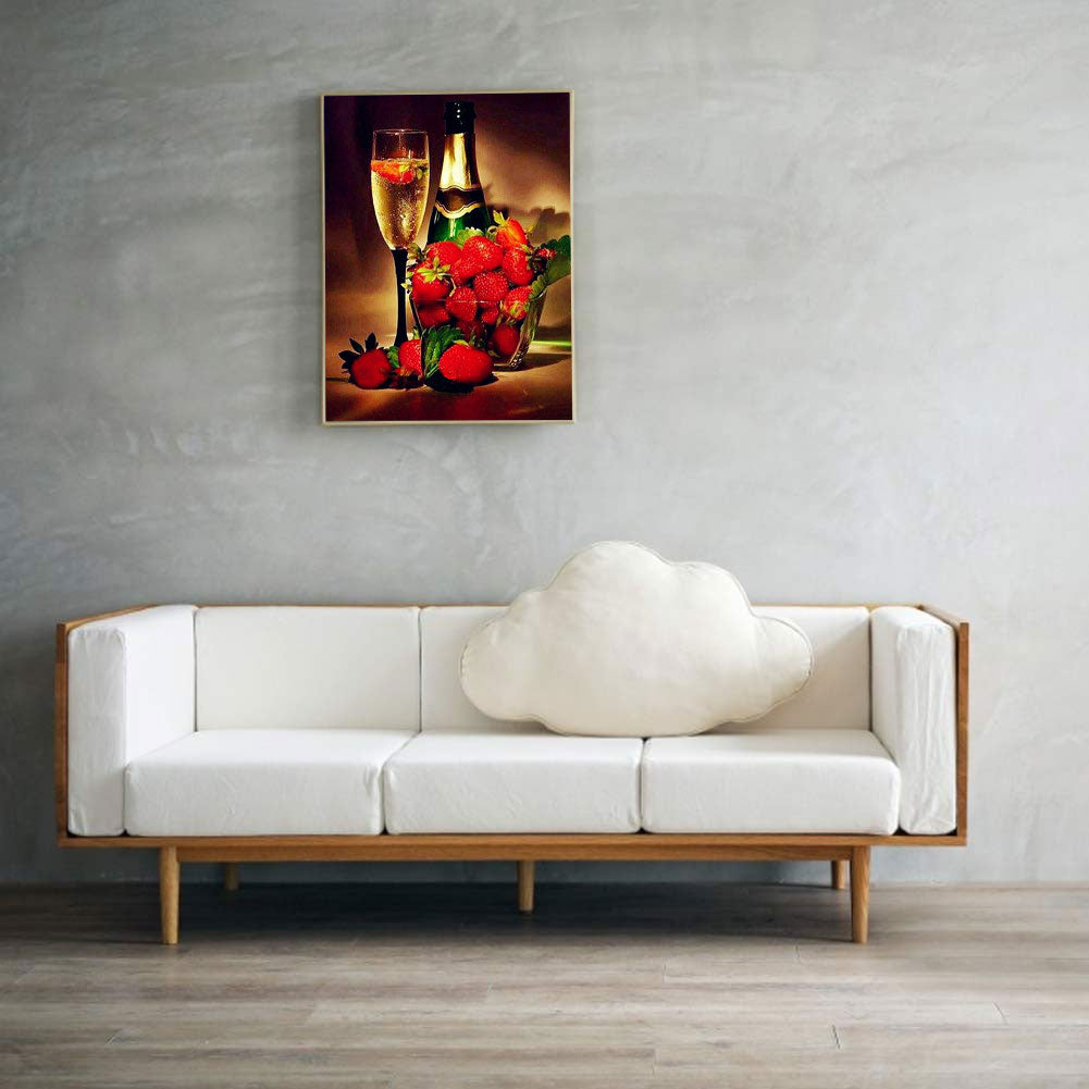 Wine And Glass - Full Round Drill Diamond Painting 50*60CM