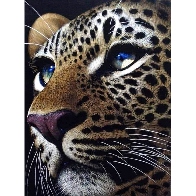 Leopard 30*40CM(Canvas) Full Round Drill Diamond Painting