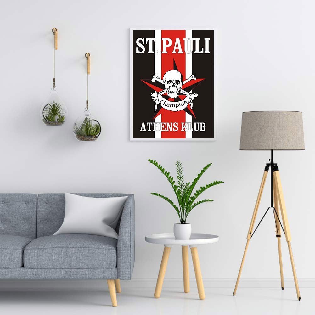 St Pauli Football Team Logo - Full Round Drill Diamond Painting 30*400CM