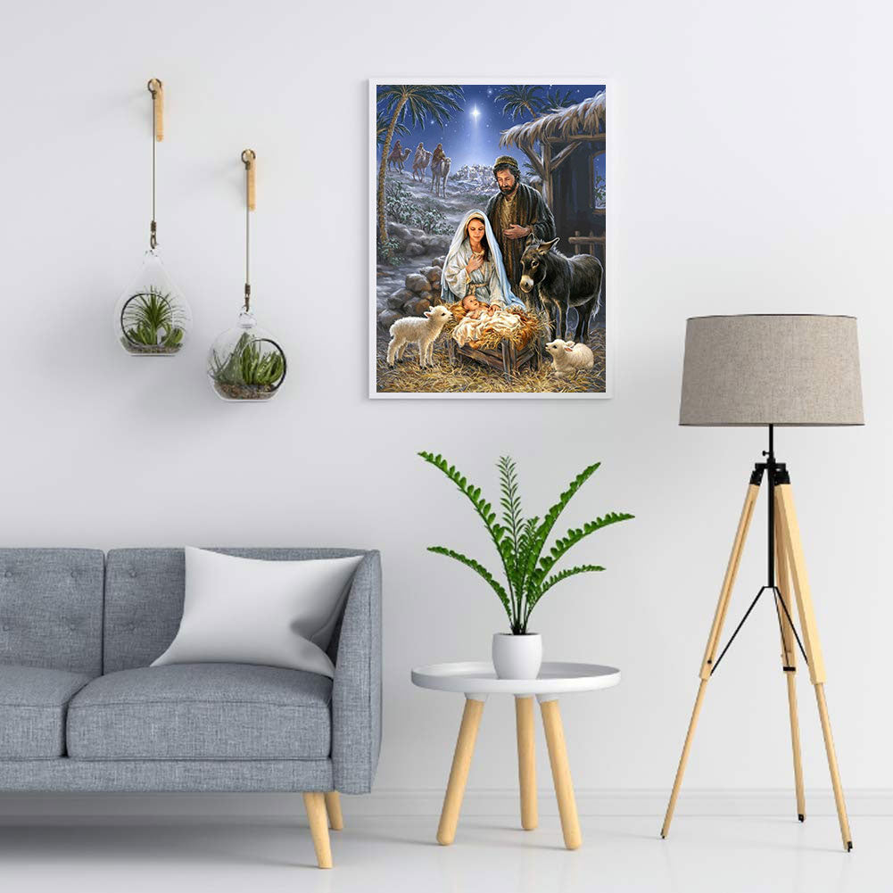 Nativity - Full Round Drill Diamond Painting 40*50CM
