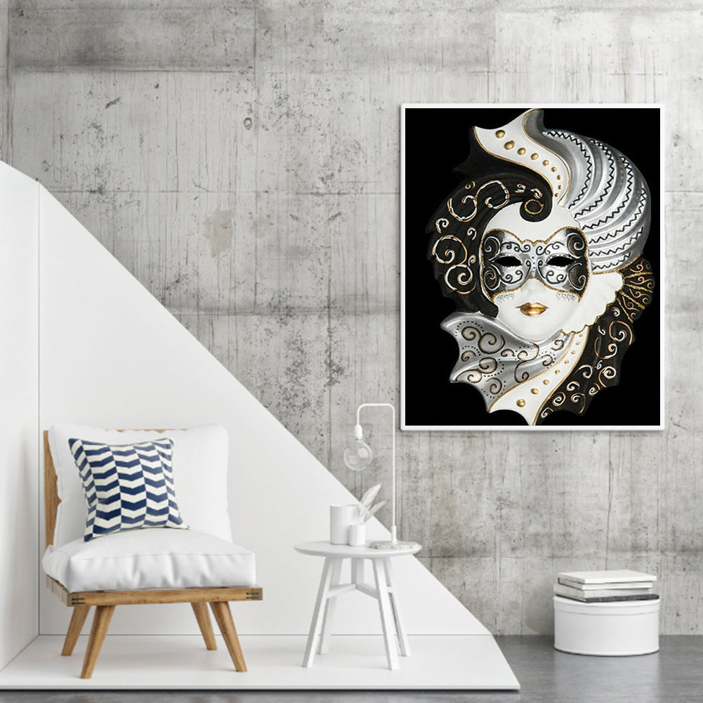 Mask Woman - Full Round Drill Diamond Painting 50*60CM