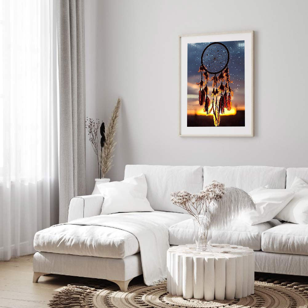 Dreamcatcher - Full Round Drill Diamond Painting 30*40CM