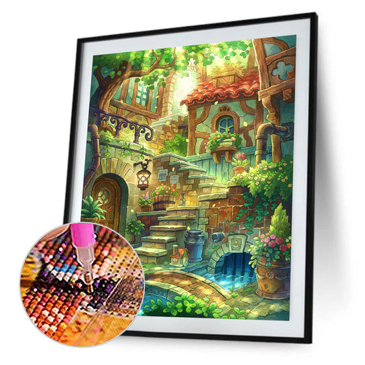 Abstract City - Full Round Drill Diamond Painting 40*55CM
