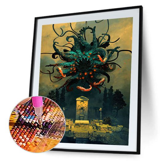 Myth Of Cthulhu - Full Round Drill Diamond Painting 30*50CM