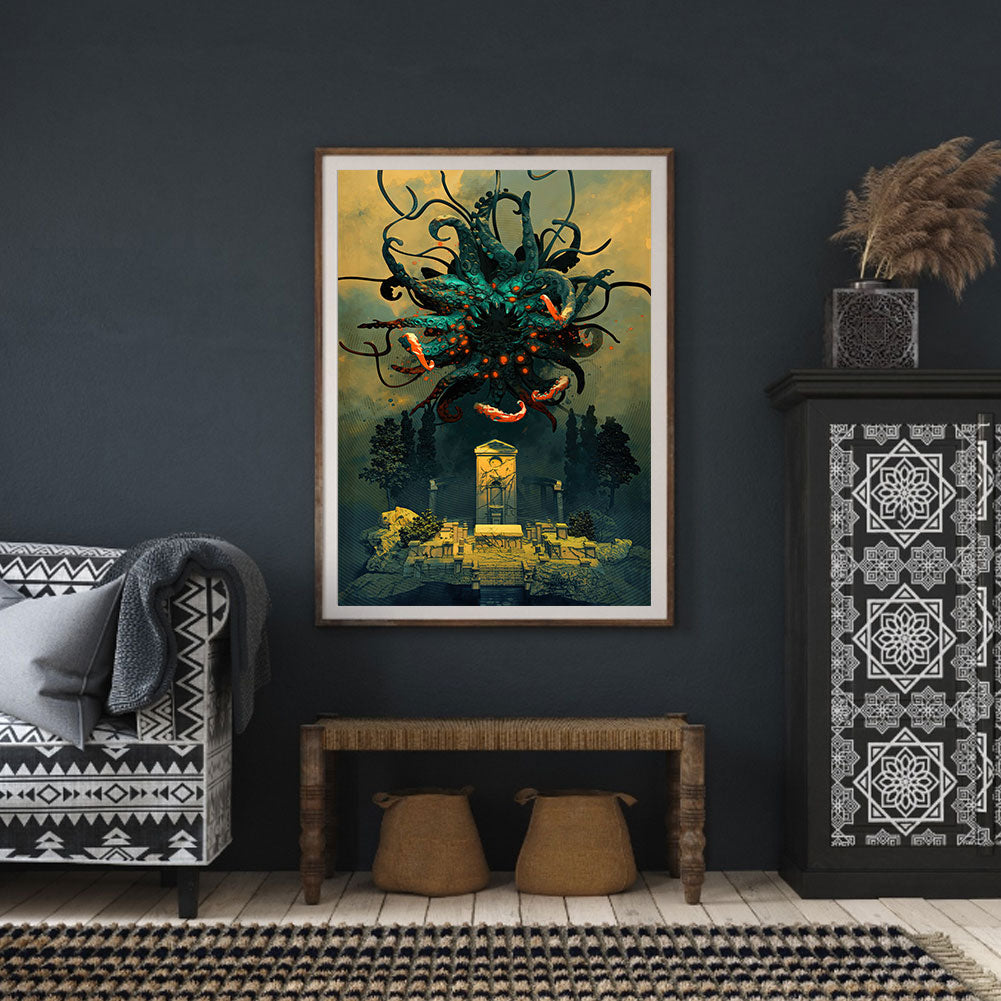 Myth Of Cthulhu - Full Round Drill Diamond Painting 30*50CM