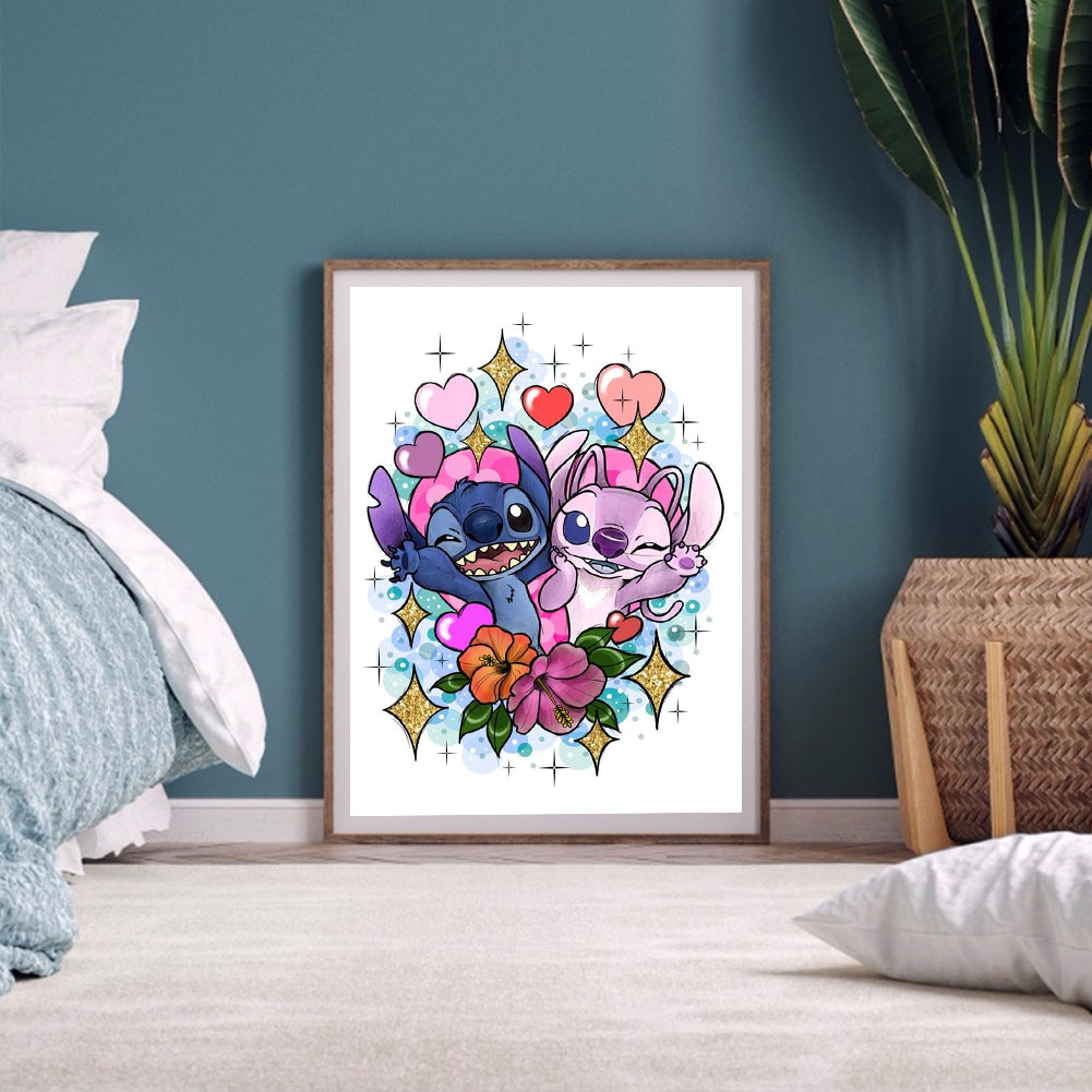 Couple Stitch - Full Round Drill Diamond Painting 30*40CM