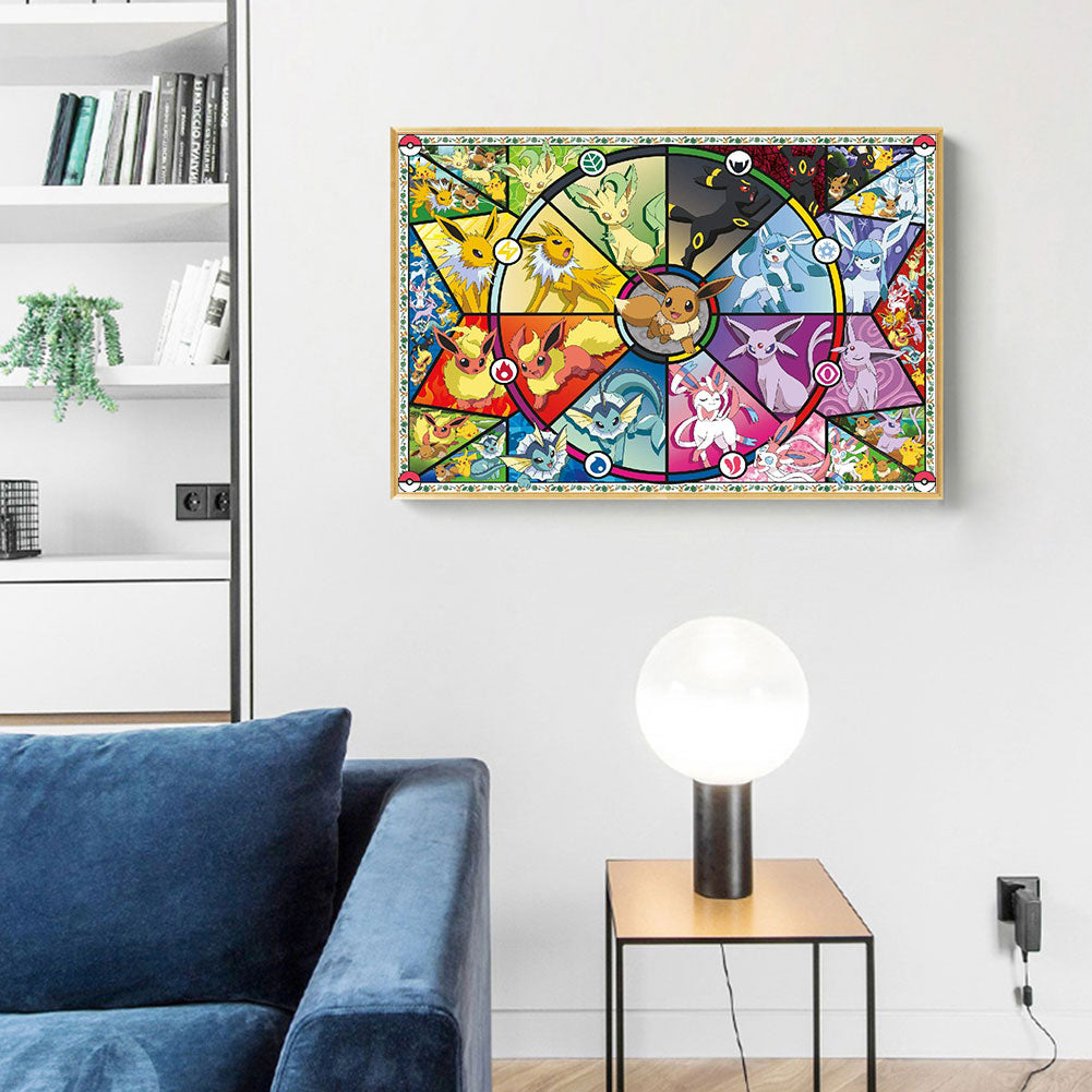 Pokemon 60*50CM(Canvas) Full Square Drill Diamond Painting
