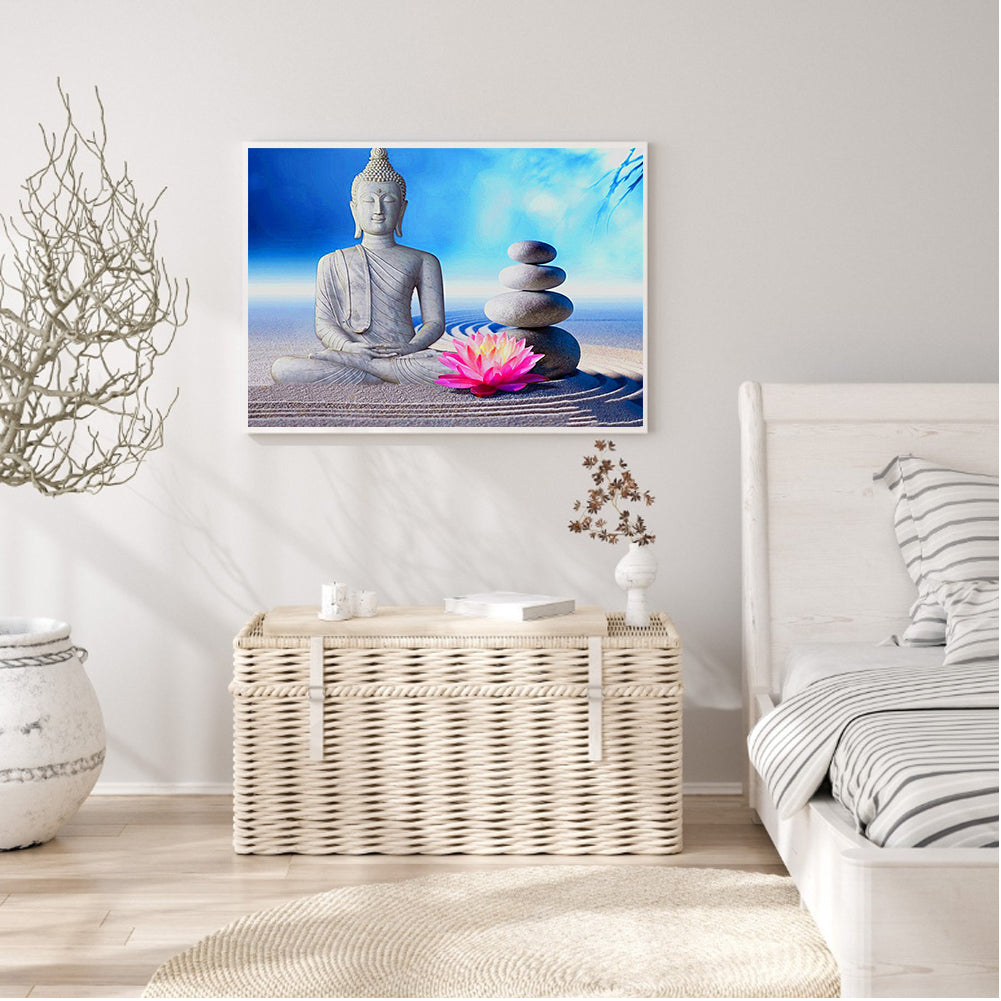 Buddha Statue Meditation - Full Round Drill Diamond Painting 40*30CM
