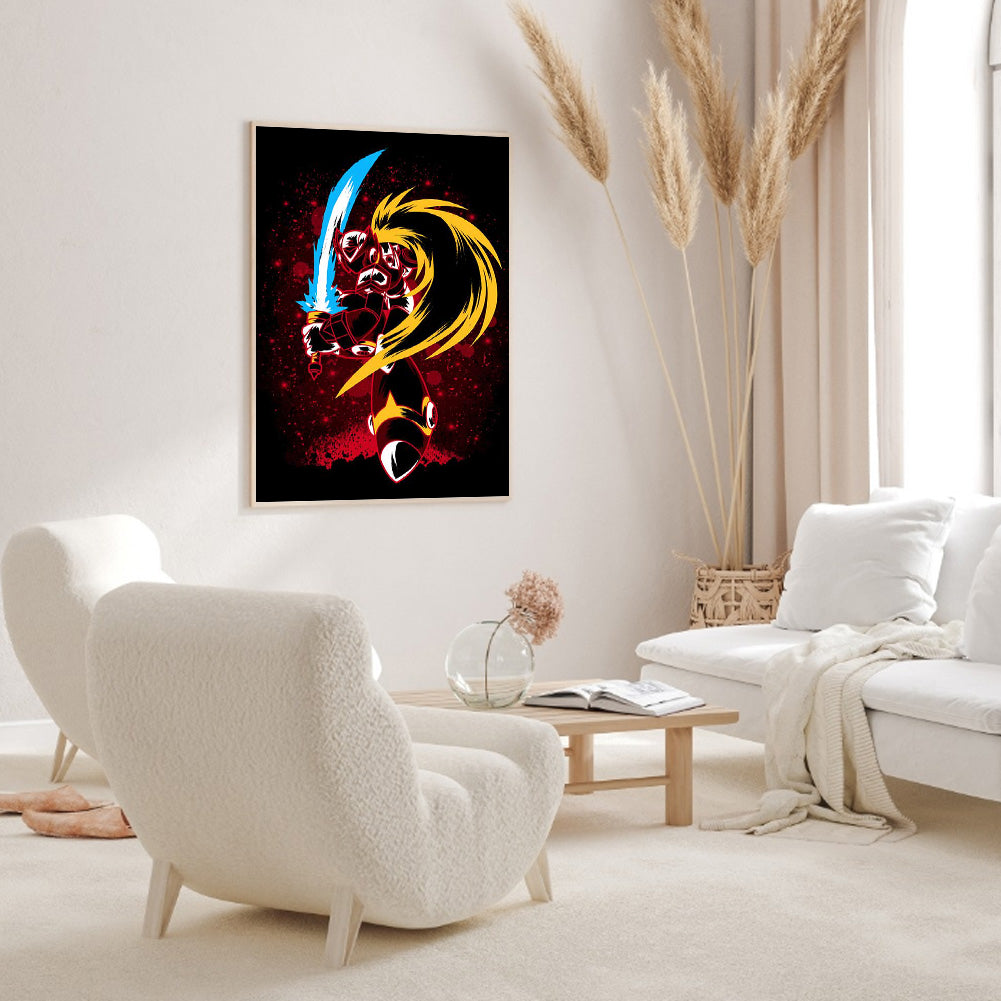 Zero Style Poster Silhouette - Full Round Drill Diamond Painting 30*40CM