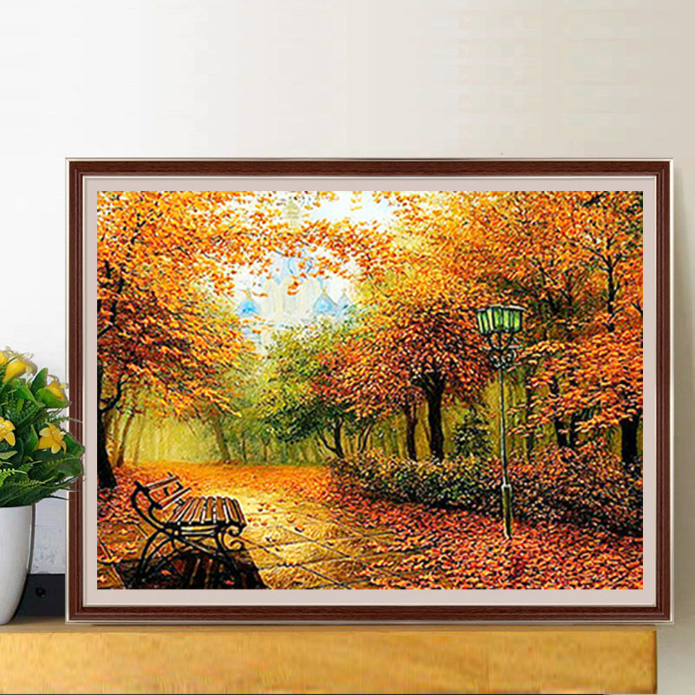 Autumn Forest - Full Square Drill Diamond Painting 50*40CM