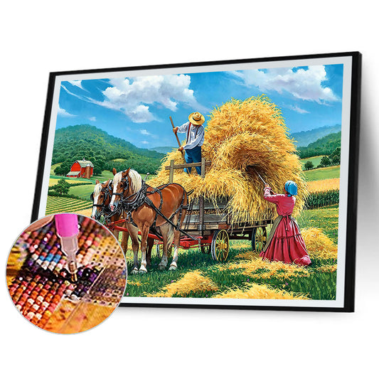 Farm Harvest - Full Round Drill Diamond Painting 50*40CM