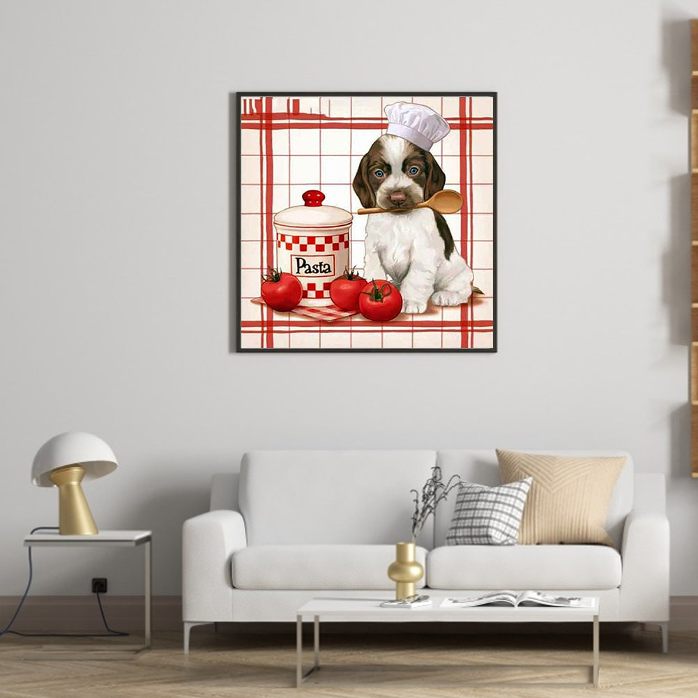 Cooking Puppy - Full Square Drill Diamond Painting 30*30CM