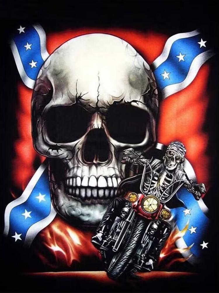 Skull - Full Square Drill Diamond Painting 30*40CM