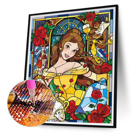 Princess Belle - Full Round Drill Diamond Painting 30*40CM