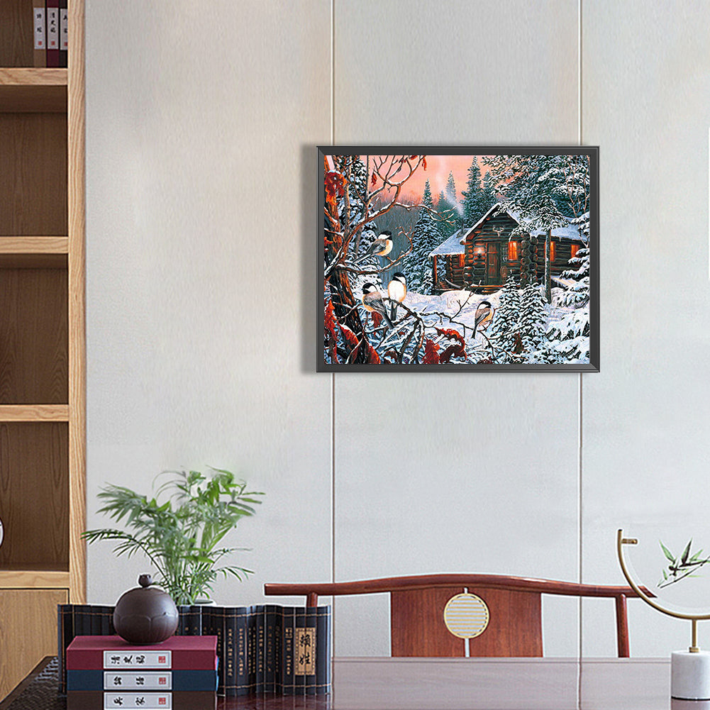 Country House - Full Round Drill Diamond Painting 50*40CM