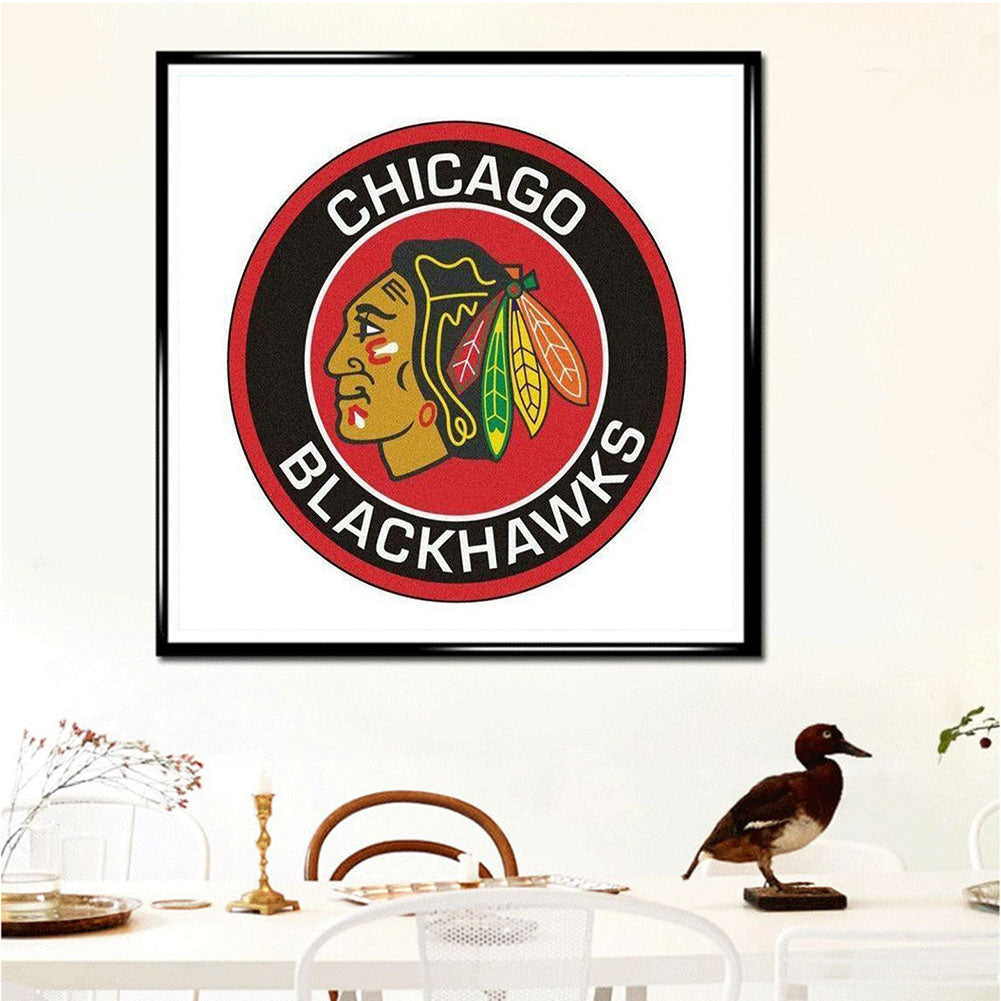 Chicago Blackhawks - Full Round Drill Diamond Painting 50*50CM