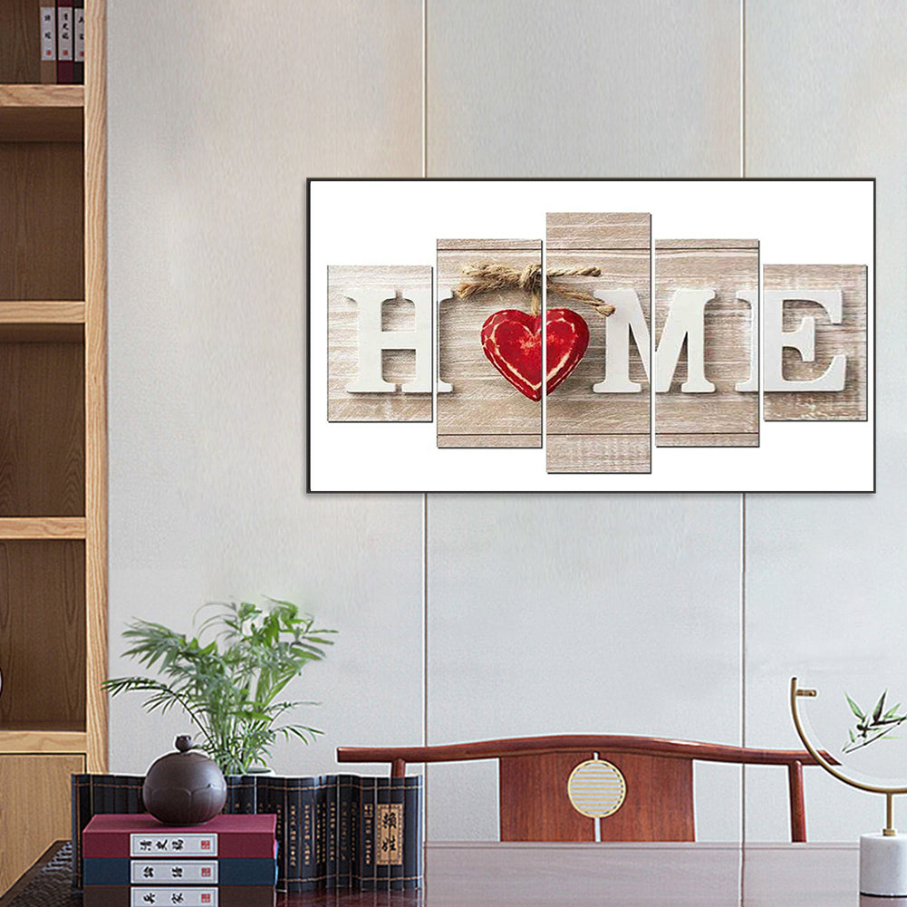 Homeenglish Calligraphy And Painting - Full Square Drill Diamond Painting 95*45CM