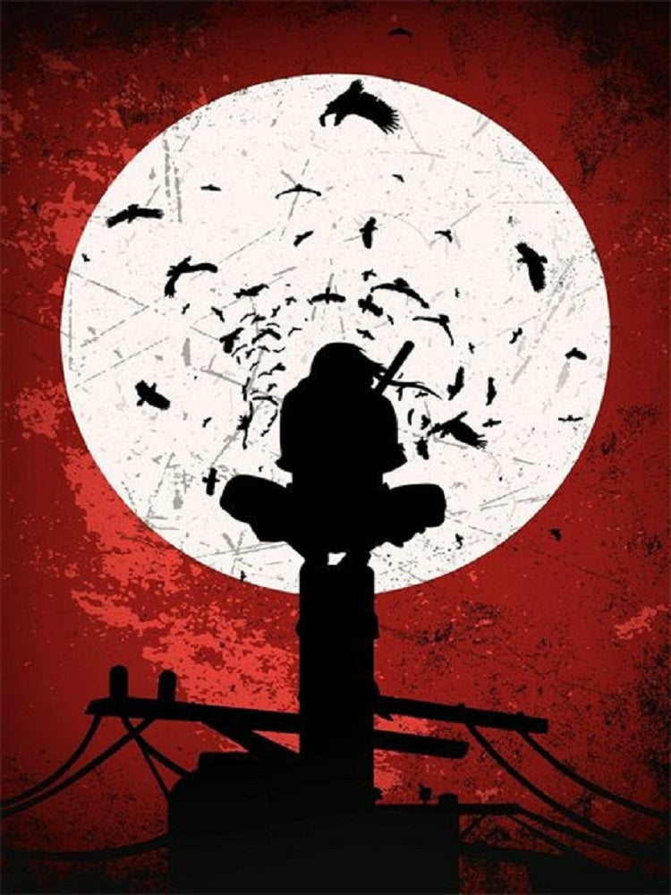 Uchiha Itachi 30*40CM(Canvas) Full Round Drill Diamond Painting