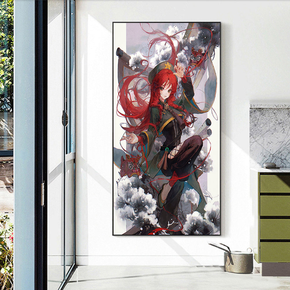 Beautiful Anime Girl - Full Round Drill Diamond Painting 30*70CM