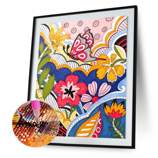Painted Landscape - Full Round Drill Diamond Painting 30*40CM