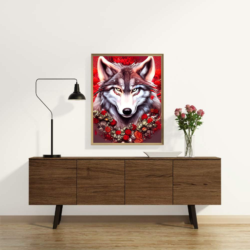 Wolf - Full Round Drill Diamond Painting 30*40CM