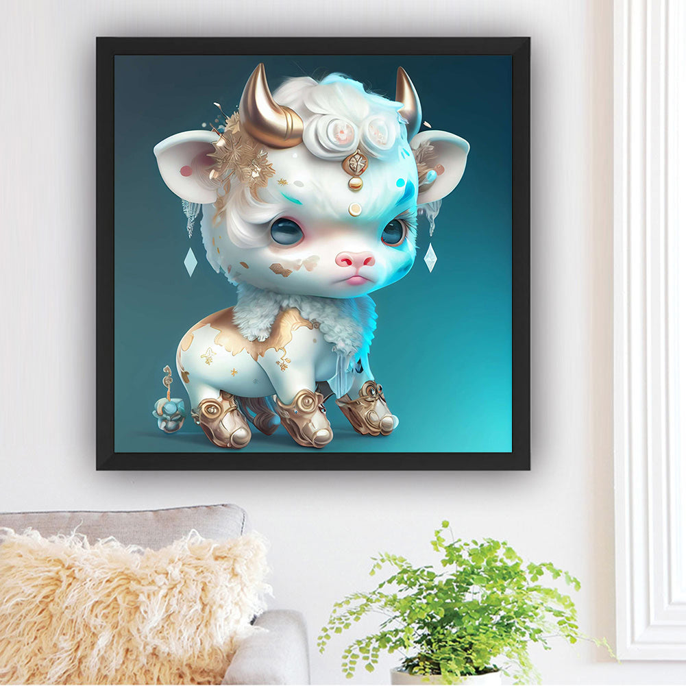 Zodiac Ox - Full Round Drill Diamond Painting 30*30CM