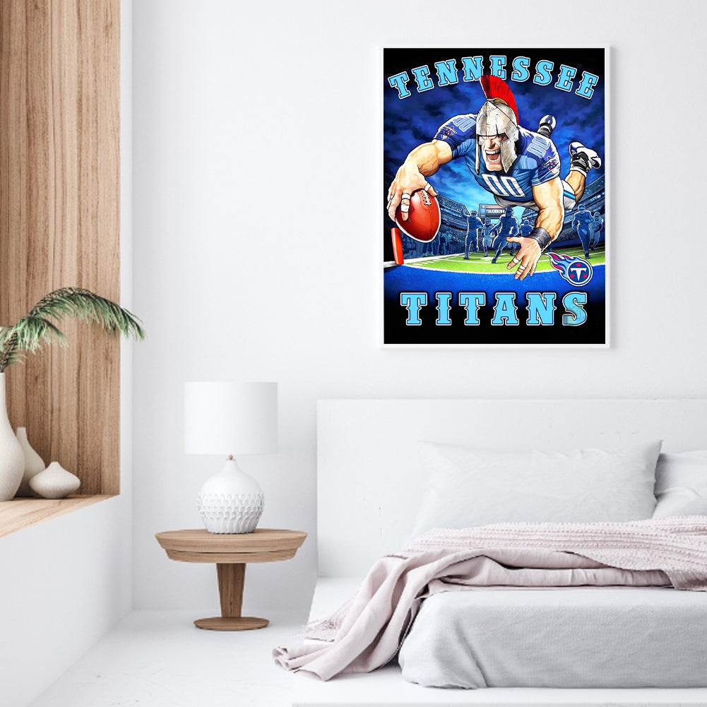 Tennessee Titans Football Team - Full Round Drill Diamond Painting 30*40CM