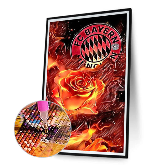 Bayern Munich Football Club - Full Round Drill Diamond Painting 30*50CM