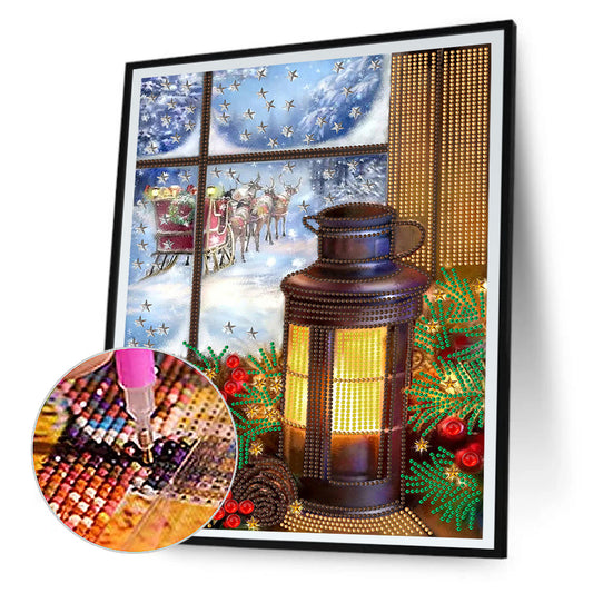Winter Atmosphere - Special Shaped Drill Diamond Painting 30*40CM