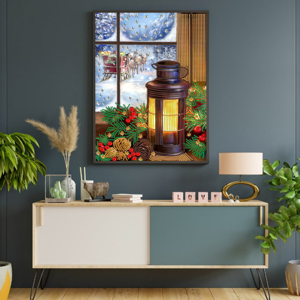 Winter Atmosphere - Special Shaped Drill Diamond Painting 30*40CM