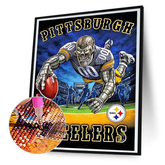Pittsburgh Steelers Football Team - Full Round Drill Diamond Painting 30*40CM
