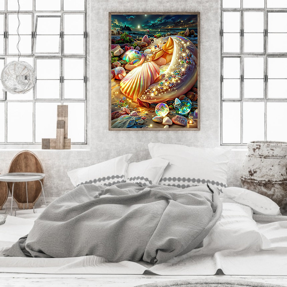 Dream Beach Shells - Full Round Drill Diamond Painting 30*40CM