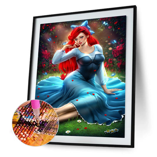 Redhead Girl - Full Round Drill Diamond Painting 30*40CM