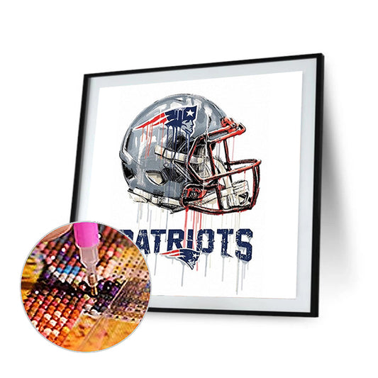 New England Patriots Football Team - Full Round Drill Diamond Painting 30*30CM