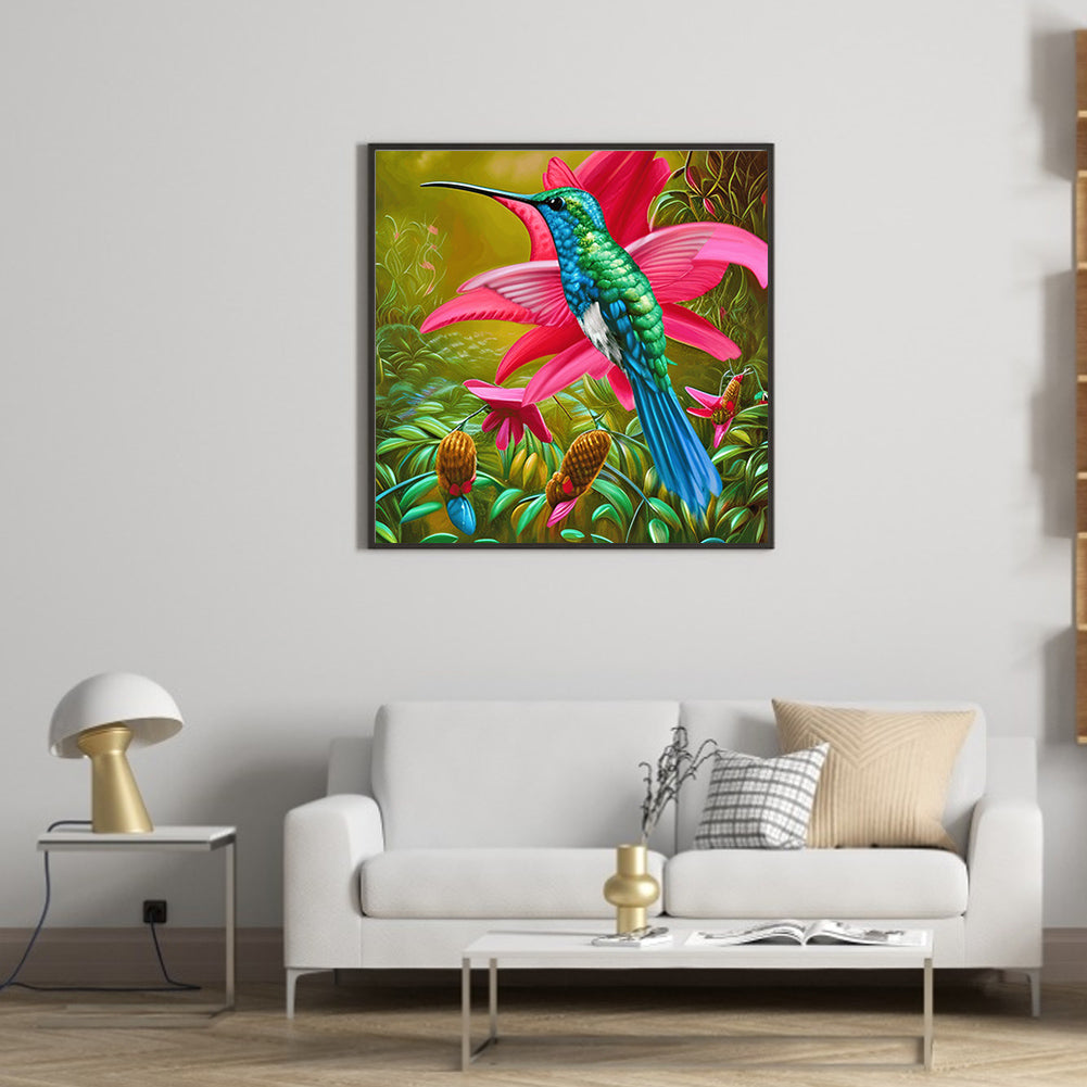 Hummingbird - Full Round Drill Diamond Painting 30*30CM