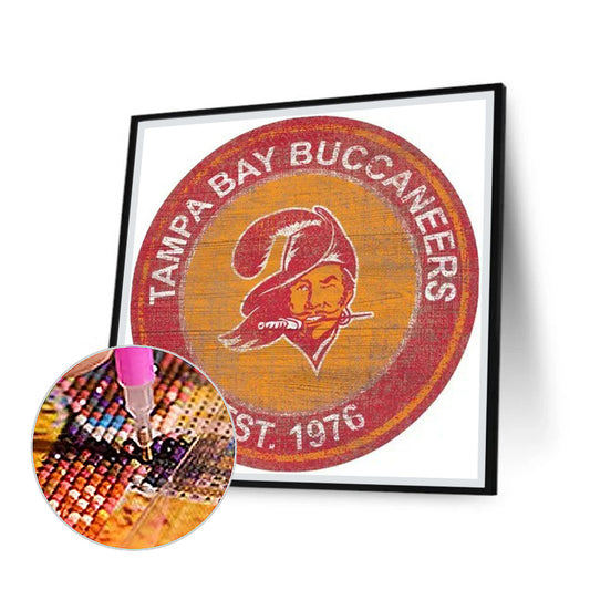 Tampa Bay Pirates Team - Full Round Drill Diamond Painting 30*30CM