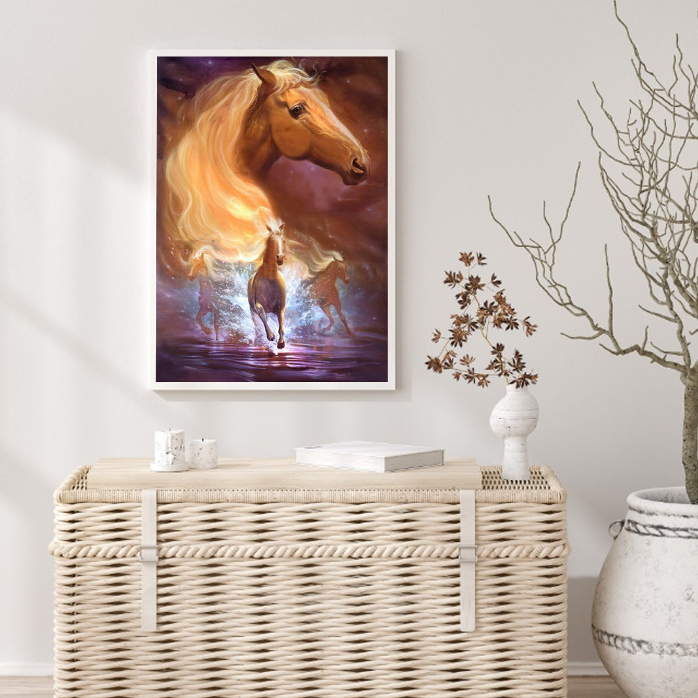 Mustang - Full Round Drill Diamond Painting 30*40CM