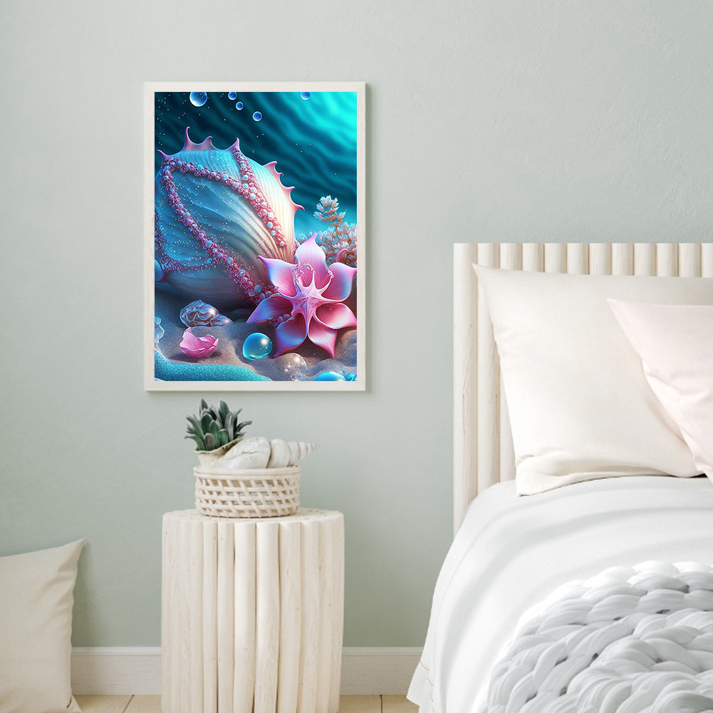 Sea Shell - Full Round Drill Diamond Painting 30*40CM