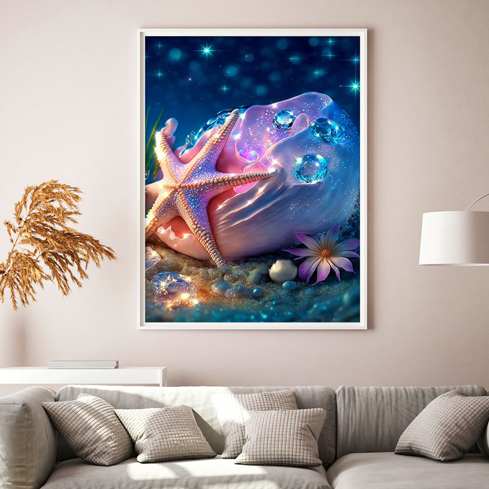 Sea Shell - Full Round Drill Diamond Painting 30*40CM