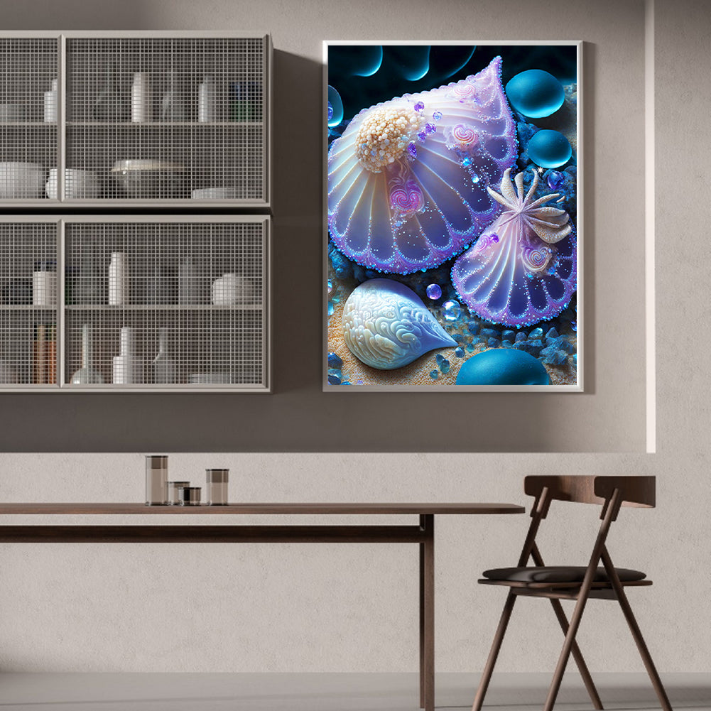 Sea Shell - Full Round Drill Diamond Painting 30*40CM